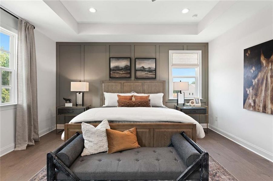Furnished interior view inside a new home in East Harbor II at Chestatee, Dawsonville (Image 28).