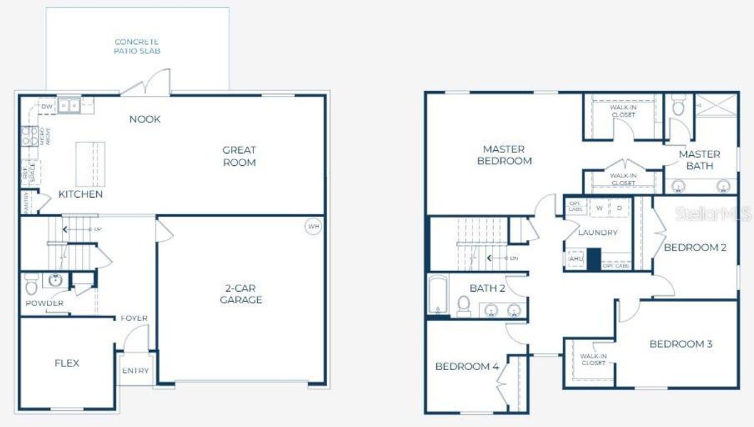 2D floor plan layout of this home in Benton Hills, Brooksville, FL (Image 3). 2D floor plan layout of this home in Benton Hills, Brooksville, FL (Image 3).