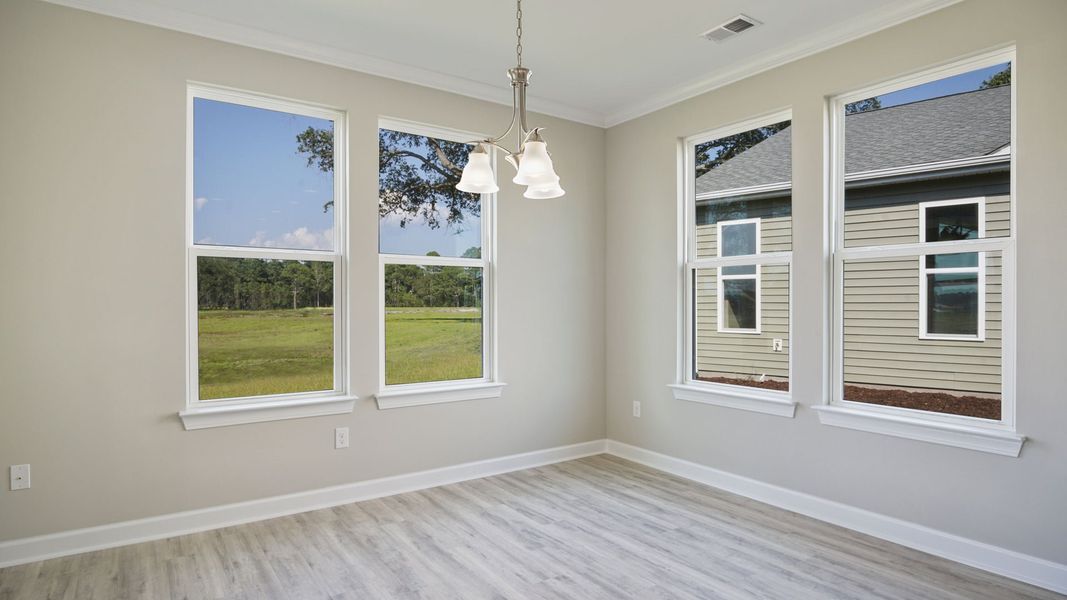 Representative unfurnished interior of a home built from the The Oceanside by Chesapeake Homes in Bridgewater - Shorehaven Village, Little River (Image 13).