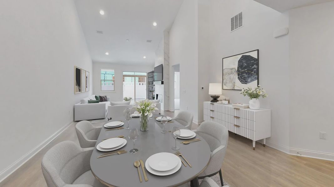 Representative furnished interior of a home built from the Oxford by Epcon Communities in The Courtyards at Oak Grove, Durham (Image 12).