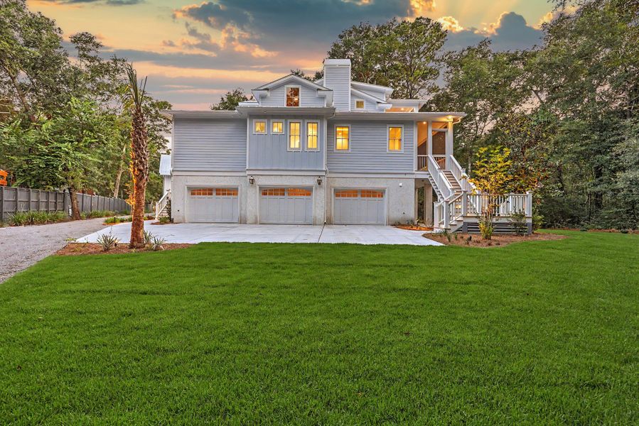 Front exterior of a new home in , Mount Pleasant, SC, highlighting curb appeal (Image 39).