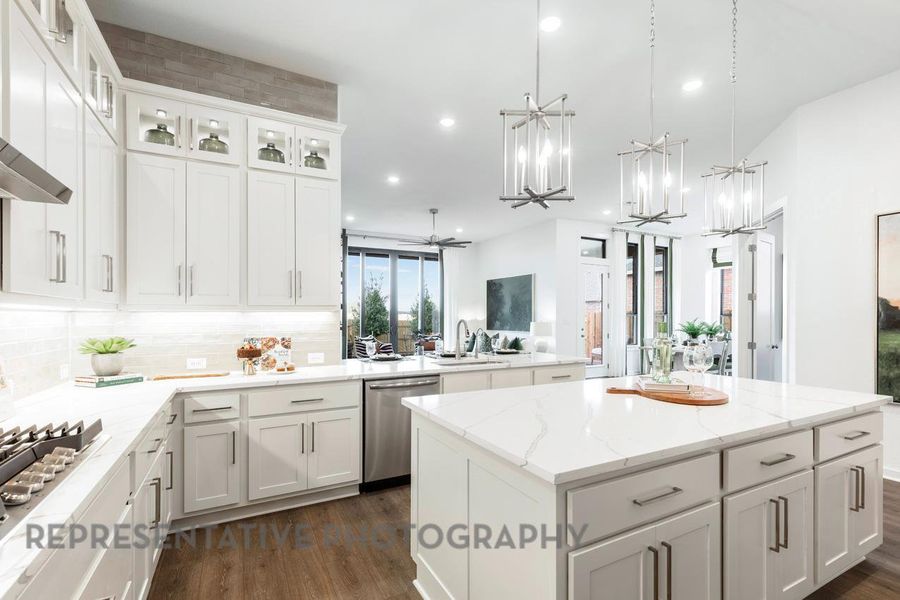 Furnished interior view inside a new home in 6 Creeks at Waterridge: 60ft. lots, Kyle (Image 8).