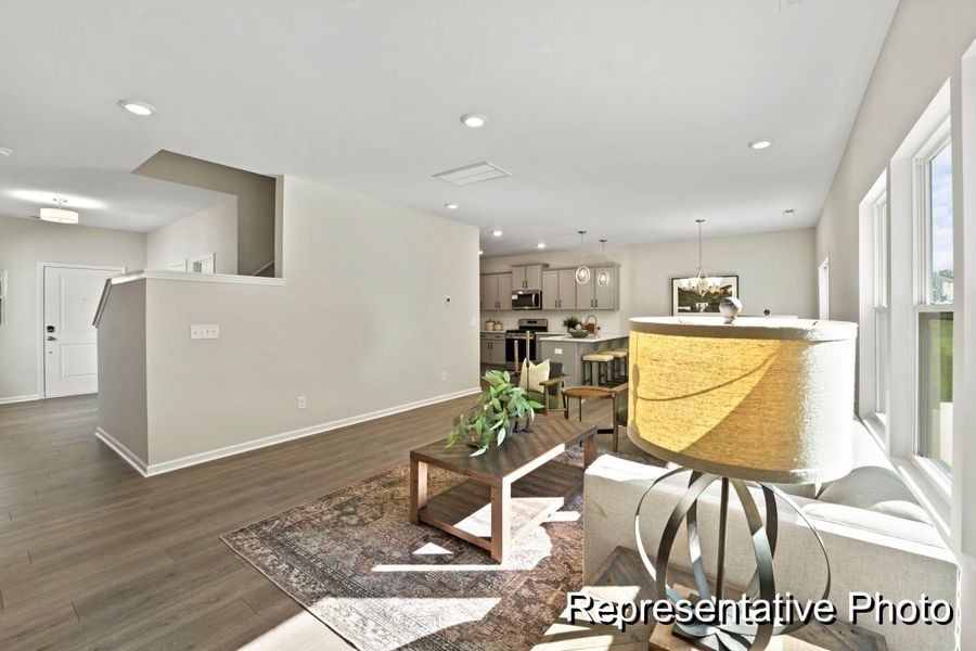 Furnished interior view inside a new home in Morgan Hills, Albemarle (Image 2).