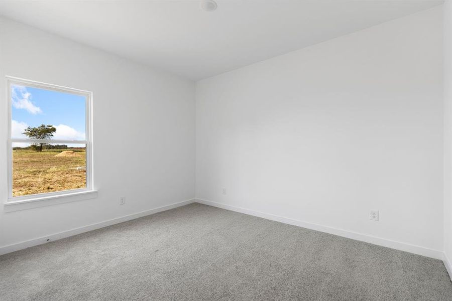 Unfurnished room with carpet flooring