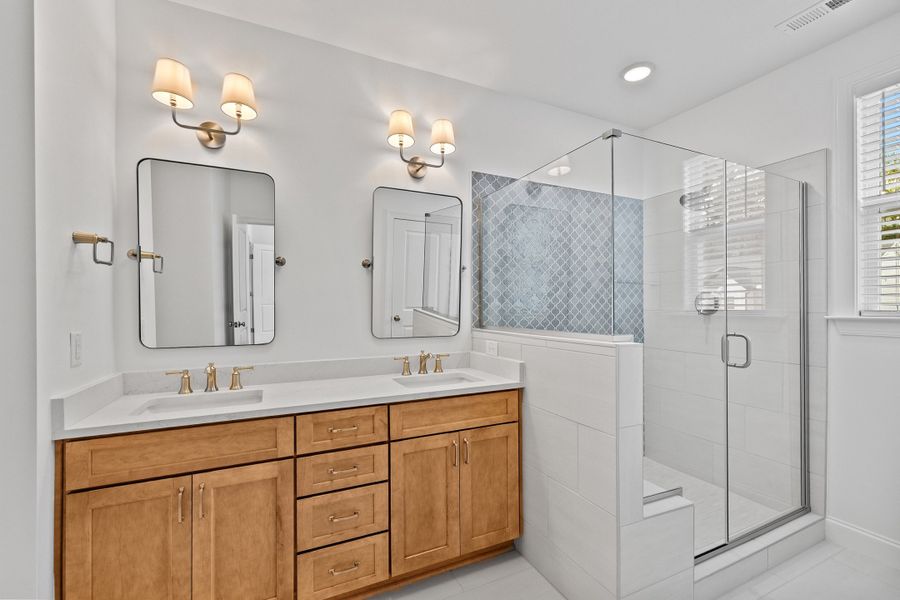 Representative furnished interior of a home built from the The Juniper by RobuckHomes in Kennebec Crossing, Angier (Image 16).