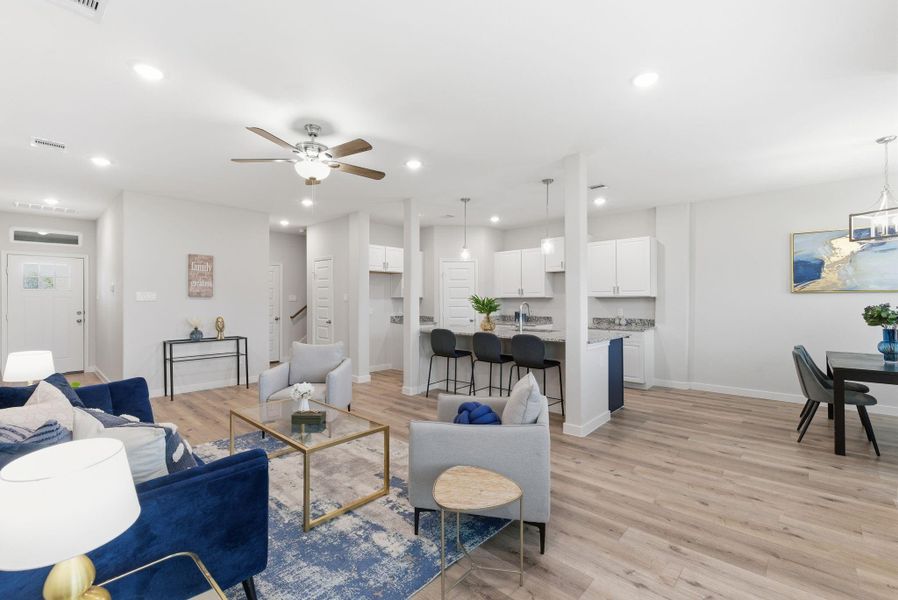 Furnished interior view inside a new home in , Houston (Image 32). Furnished interior view inside a new home in , Houston (Image 32).