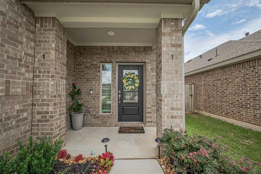 Exterior details and patio area of a home in Tavola: Gulf Coast Collection, New Caney (Image 20). Exterior details and patio area of a home in Tavola: Gulf Coast Collection, New Caney (Image 20).