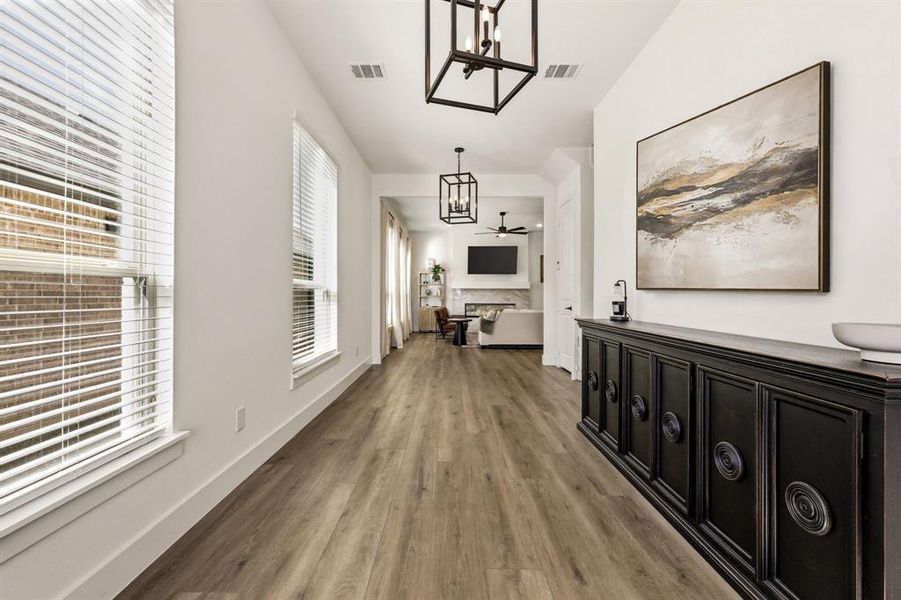 Furnished interior view inside a new home in The Villages of Hurricane Creek, Anna (Image 18).