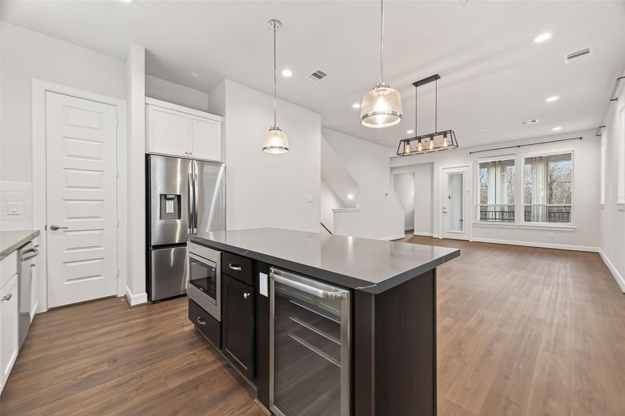 Furnished interior view inside a new home in The Corner At Buffalo Pointe, Houston (Image 12).