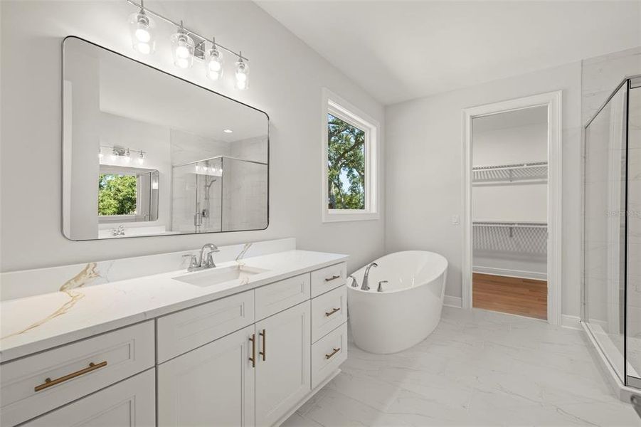 Furnished interior view inside a new home in , Tampa (Image 8). Furnished interior view inside a new home in , Tampa (Image 8).