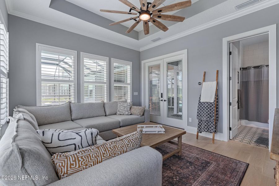 Furnished interior view inside a new home in Marshes of Madeira, St. Augustine (Image 12). Furnished interior view inside a new home in Marshes of Madeira, St. Augustine (Image 12).