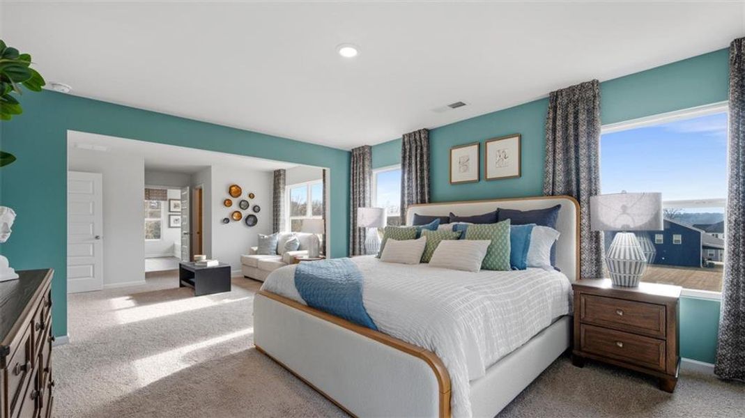 Furnished interior view inside a new home in Jackson Landing, Jefferson (Image 6). Furnished interior view inside a new home in Jackson Landing, Jefferson (Image 6).