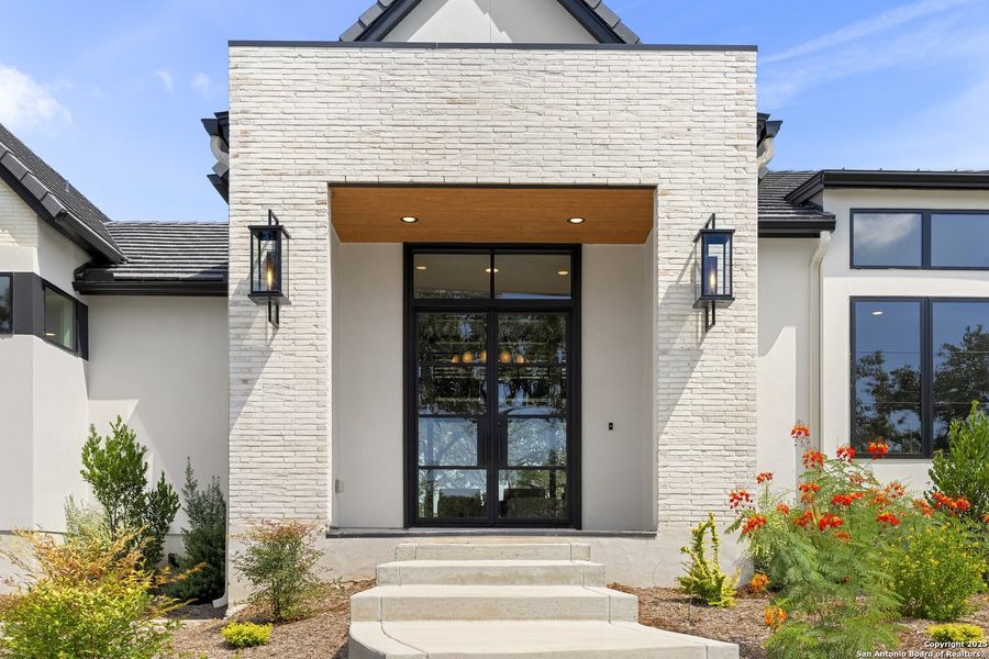 Front exterior of a new home in , San Antonio, TX, highlighting curb appeal (Image 18).