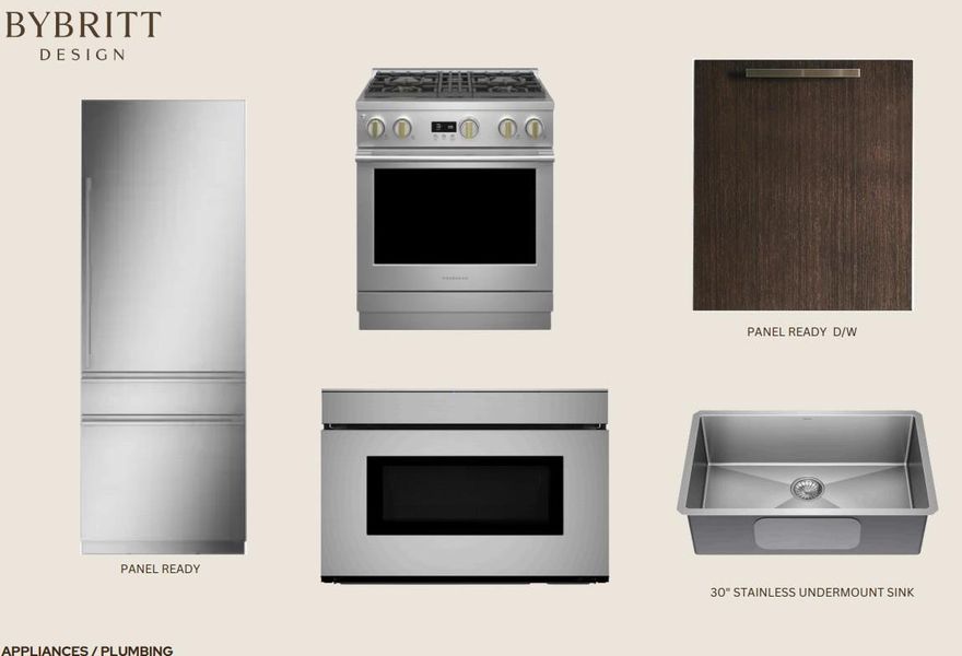 Appliance and Plumbing Specification Sheet. Detailing components for the property's utility systems