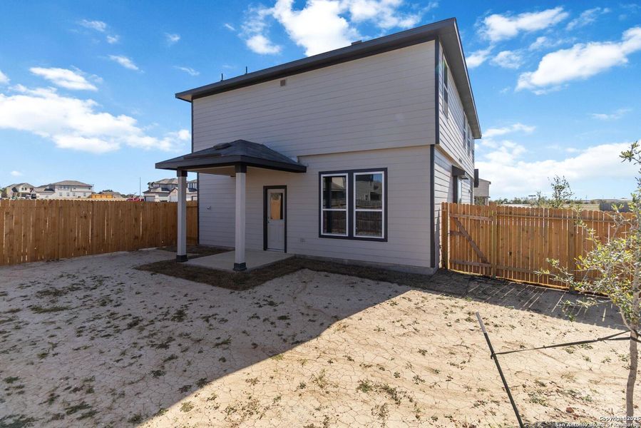 Exterior details and patio area of a home in Applewhite Meadows, San Antonio (Image 4). Exterior details and patio area of a home in Applewhite Meadows, San Antonio (Image 4).