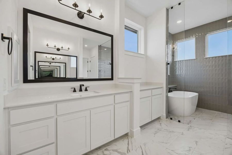 Representative furnished interior of a home built from the Sicily by Chesmar Homes in Lakeway Estates, Waxahachie (Image 11).