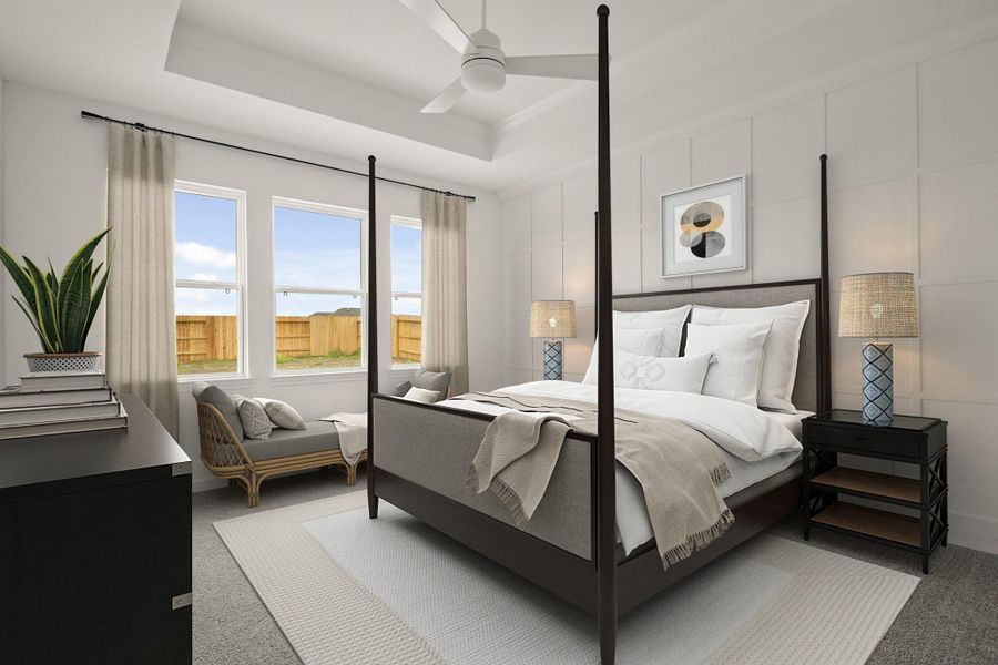 Spacious primary suite (*Photo not of actual home and used for illustration purposes only.) Spacious primary suite (*Photo not of actual home and used for illustration purposes only.)