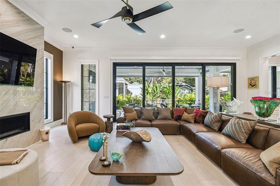Furnished interior view inside a new home in , Tampa (Image 47).