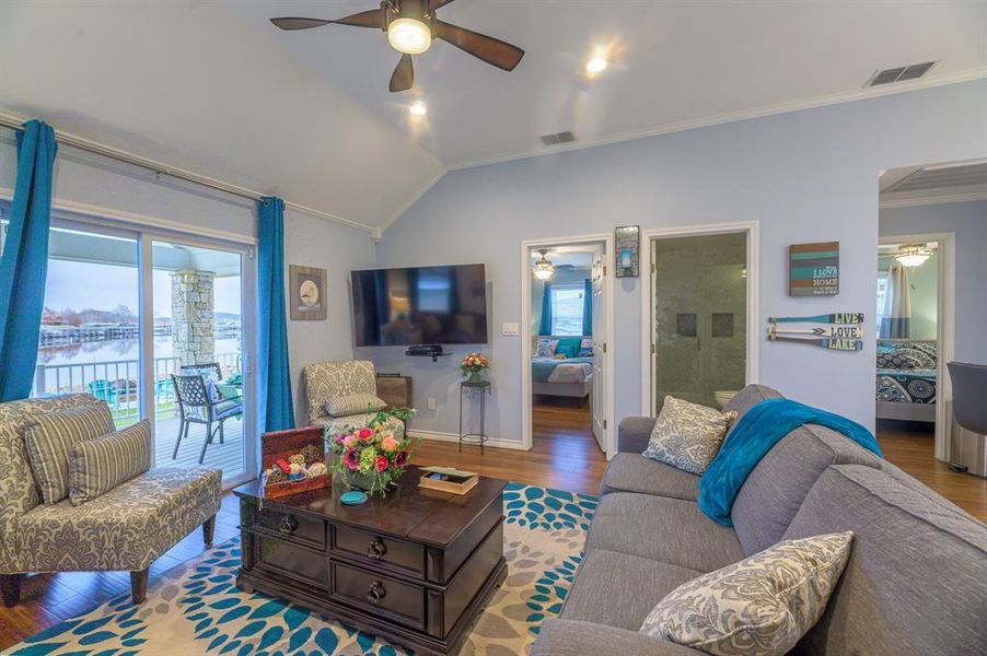 Furnished interior view inside a new home in , Graford (Image 9).