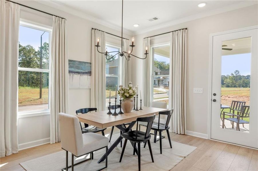 Furnished interior view inside a new home in Linden Grove, Powder Springs (Image 30). Furnished interior view inside a new home in Linden Grove, Powder Springs (Image 30).
