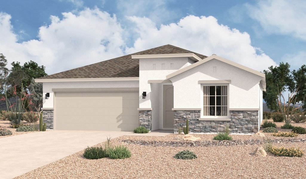 Representative exterior photo of a completed home built from the Tularosa by Hakes Brothers in Summer Sky North, El Paso, TX (Image 20).
