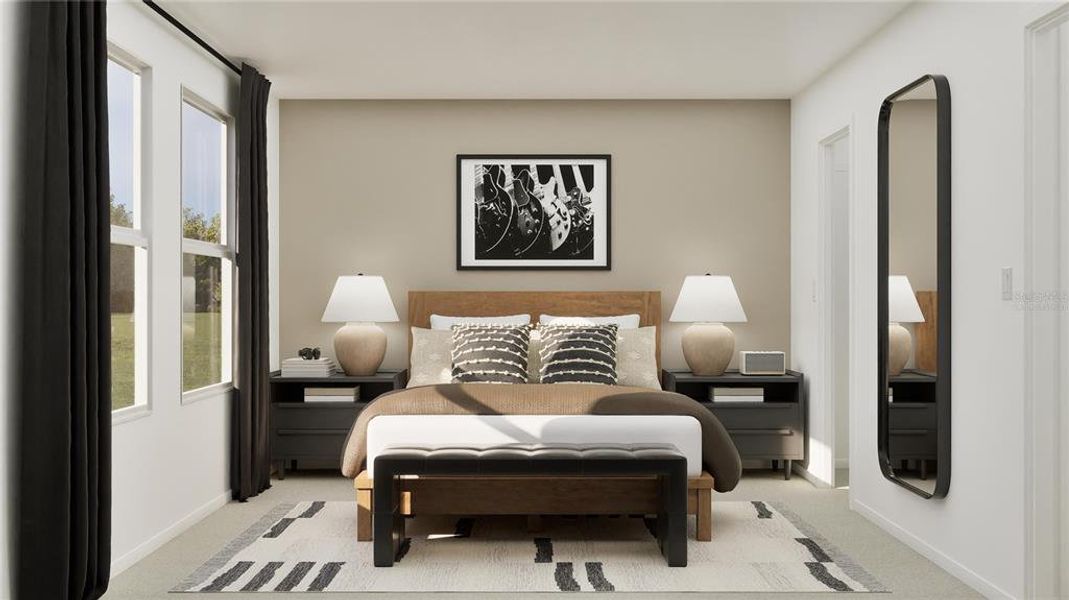 Furnished interior view inside a new home in Crosswinds, Haines City (Image 9).