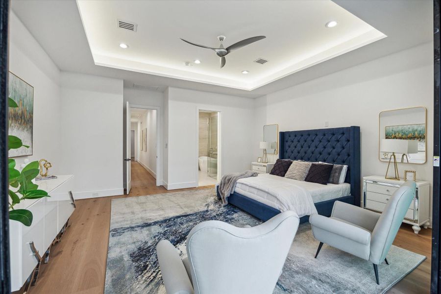 Furnished interior view inside a new home in , Houston (Image 11).