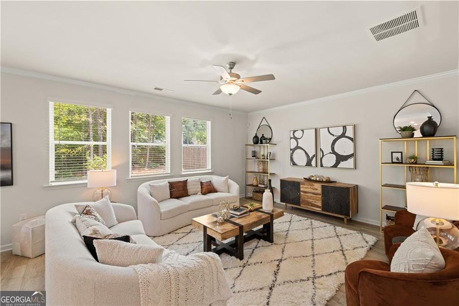 Furnished interior view inside a new home in Cascade Ridge at Niskey Lake, Atlanta (Image 12).