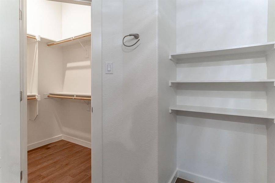 walk in master closet