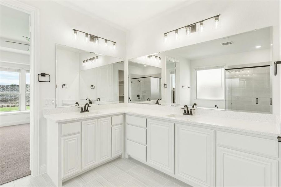 Furnished interior view inside a new home in Chaparral Park, Oak Point (Image 16).