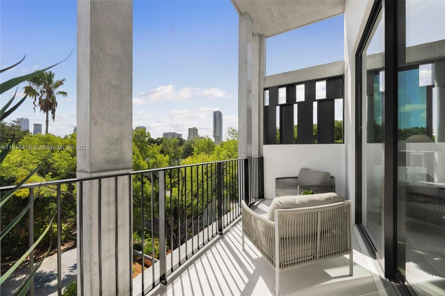 Exterior details and patio area of a home in , Miami (Image 3).