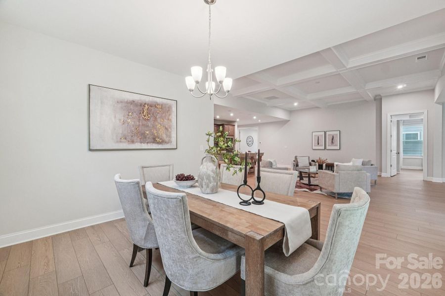 Furnished interior view inside a new home in , Charlotte (Image 34).