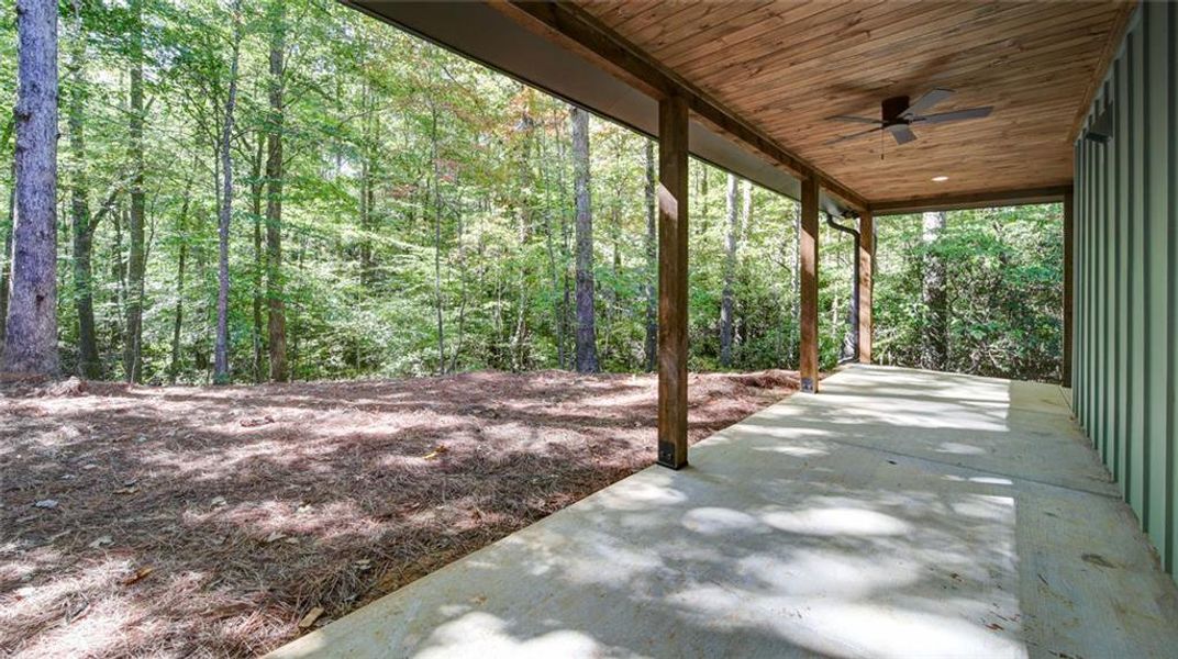 Exterior details and patio area of a home in , Dawsonville (Image 2). Exterior details and patio area of a home in , Dawsonville (Image 2).