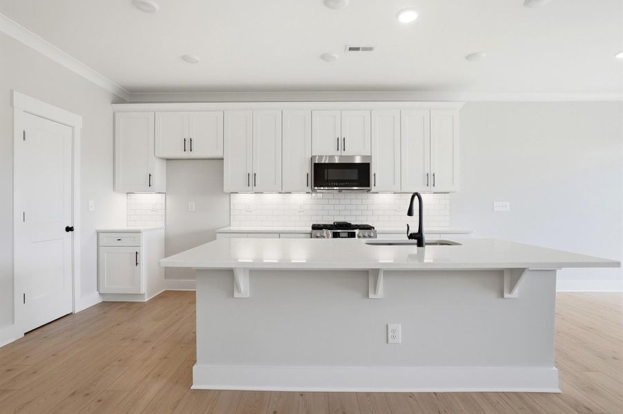 Furnished interior view inside a new home in Blythe Mill Townhomes, Waxhaw (Image 7). Furnished interior view inside a new home in Blythe Mill Townhomes, Waxhaw (Image 7).