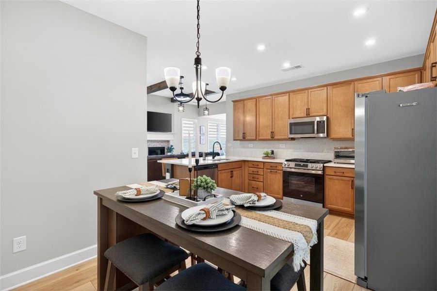 Furnished interior view inside a new home in , Hoschton (Image 16).