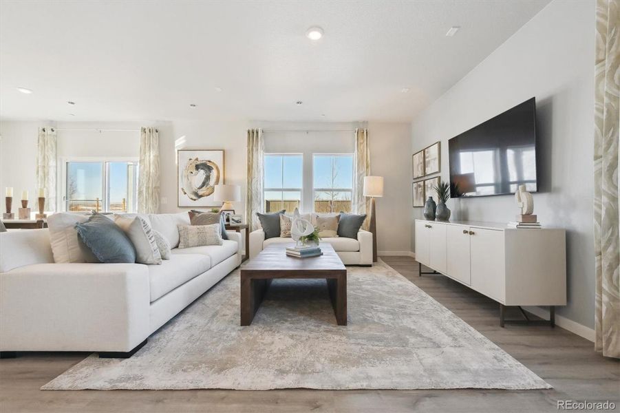 Furnished interior view inside a new home in Legato, Commerce City (Image 14).