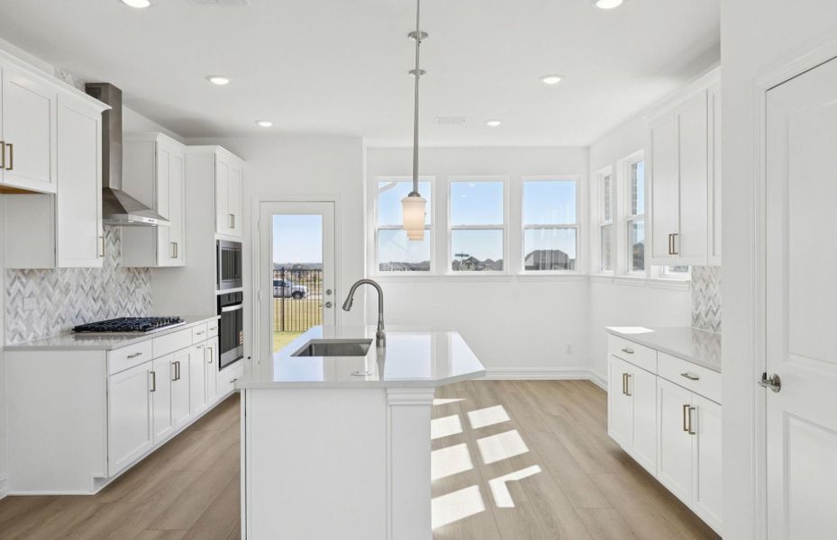 Furnished interior view inside a new home in Spiritas Ranch, Little Elm (Image 7). Furnished interior view inside a new home in Spiritas Ranch, Little Elm (Image 7).