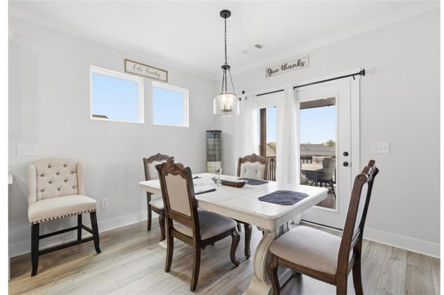 Furnished interior view inside a new home in , Hoschton (Image 9).