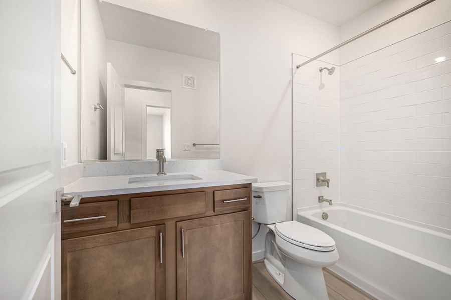 Furnished interior view inside a new home in The Residences at Victory Ridge, Colorado Springs (Image 9). Furnished interior view inside a new home in The Residences at Victory Ridge, Colorado Springs (Image 9).