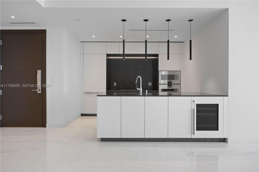 Furnished interior view inside a new home in Aston Martin Residences, Miami (Image 4).