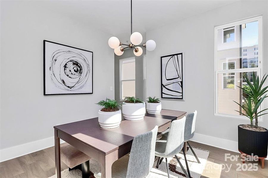 Furnished interior view inside a new home in , Charlotte (Image 28). Furnished interior view inside a new home in , Charlotte (Image 28).