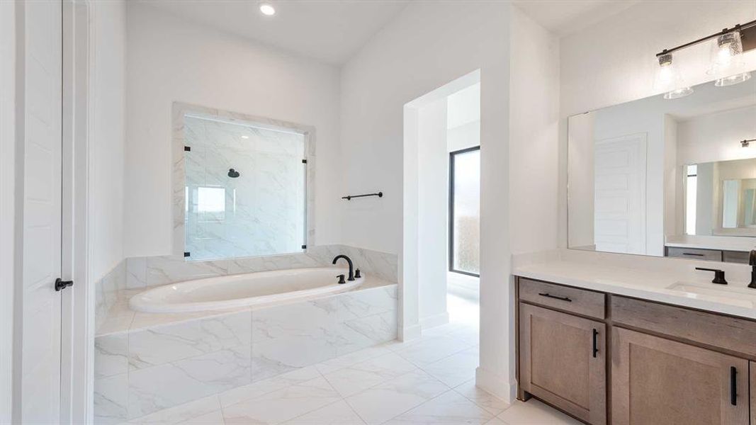 Furnished interior view inside a new home in Terraces 82'/100', Rockwall (Image 12).