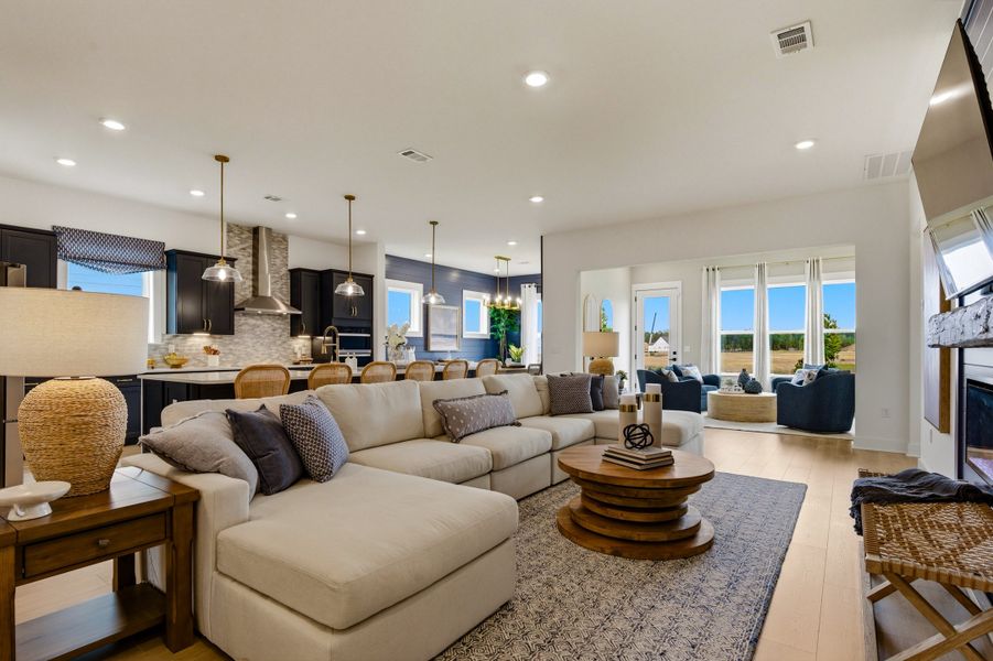 Representative furnished interior of a home built from the Sterling by Beazer Homes in Marshfield, Longs (Image 4).