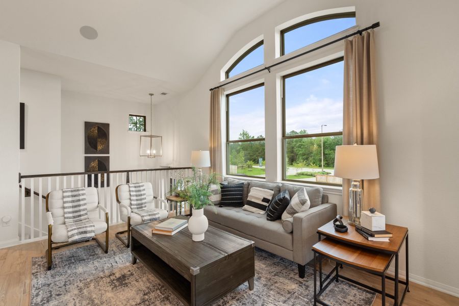 Furnished interior view inside a new home in Woodforest, Montgomery (Image 5). Furnished interior view inside a new home in Woodforest, Montgomery (Image 5).