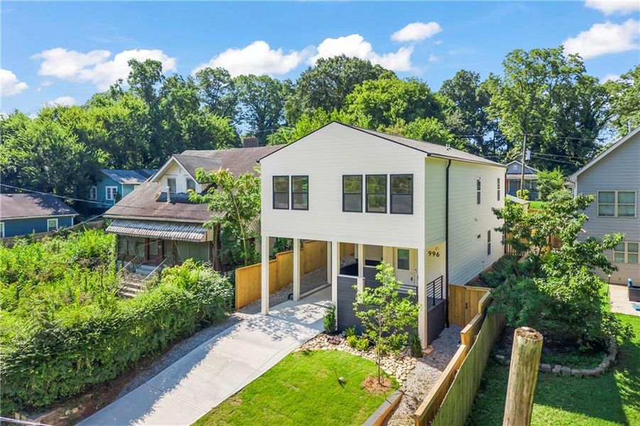 Front exterior of a new home in , Atlanta, GA, highlighting curb appeal (Image 34). Front exterior of a new home in , Atlanta, GA, highlighting curb appeal (Image 34).