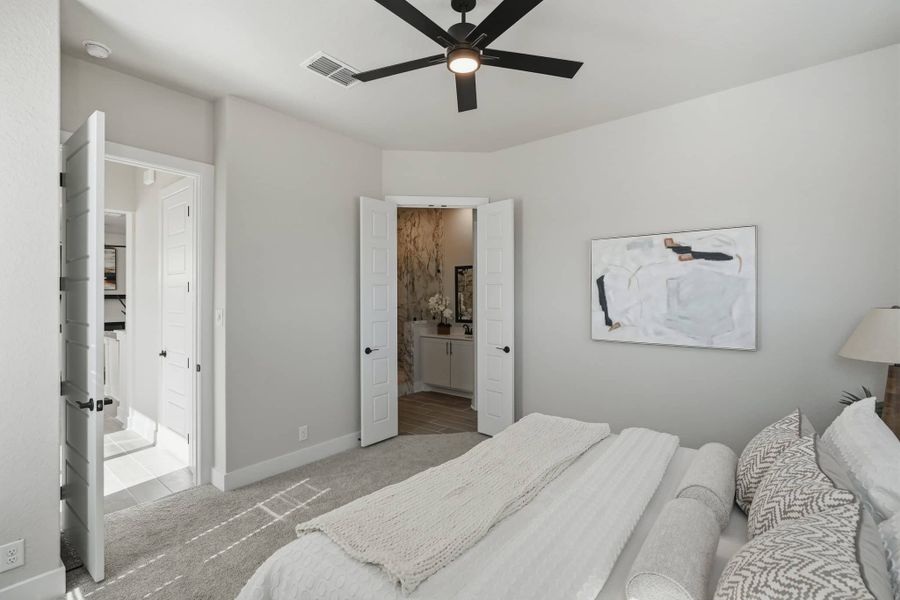 Furnished interior view inside a new home in Prominence – Now Selling, San Antonio (Image 16).