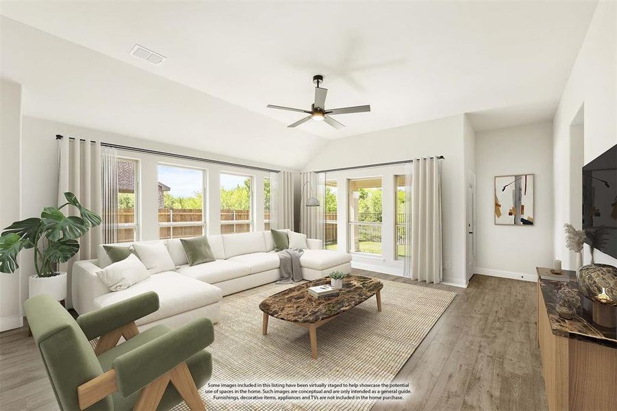 Furnished interior view inside a new home in Sable Creek, Sanger (Image 5). Furnished interior view inside a new home in Sable Creek, Sanger (Image 5).
