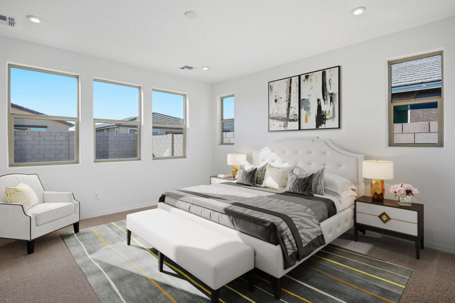 Furnished interior view inside a new home in Marbella at Windrose, Waddell (Image 9).