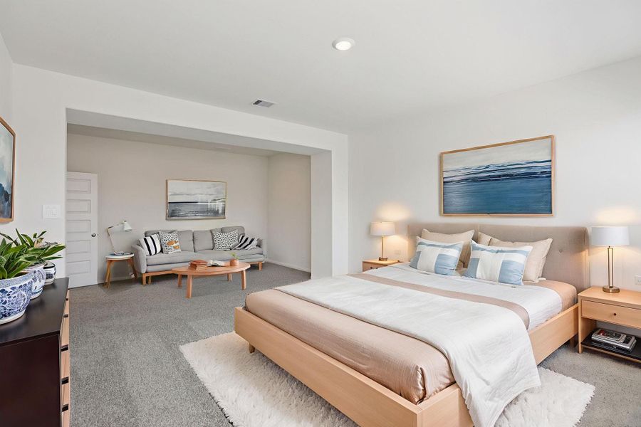 Furnished interior view inside a new home in Kemah Crossing - Luxe Series, Kemah (Image 12). Furnished interior view inside a new home in Kemah Crossing - Luxe Series, Kemah (Image 12).