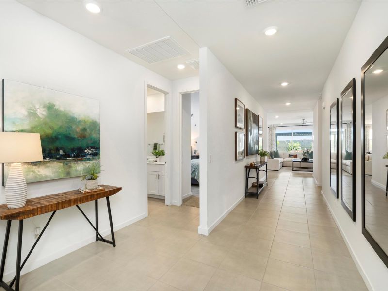 Foyer in Bailey Floorplan at Bella Vista Trails